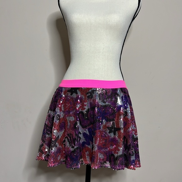 NWT Justice Girl Sparkly Mini Skirt - Picture 4 of 5